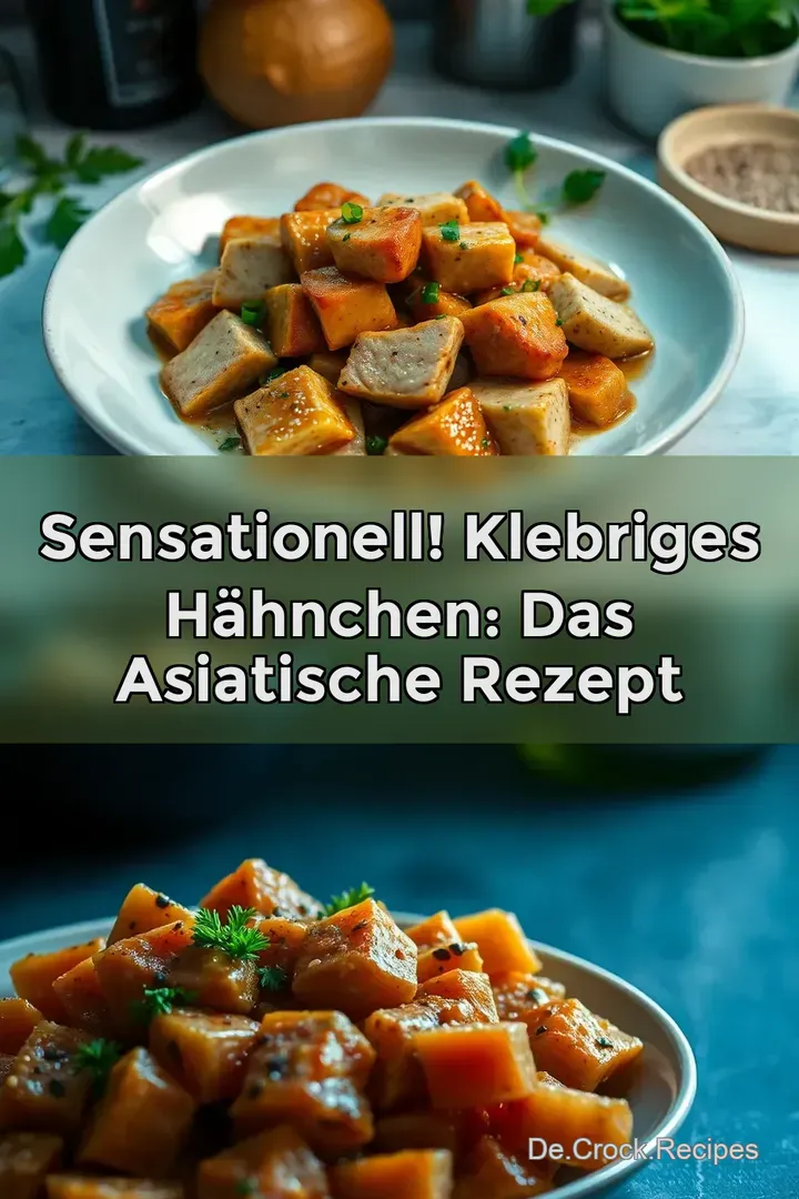 Sensationell! Klebriges Hähnchen: Das Asiatische Rezept