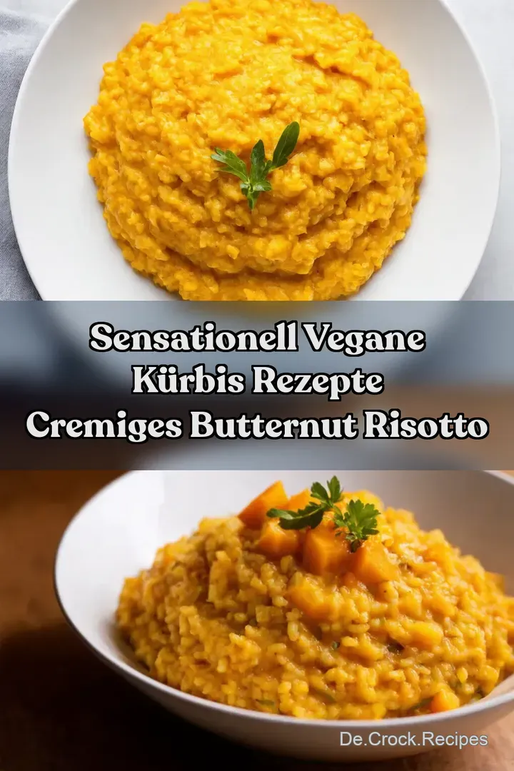 Sensationell Vegane K&uuml;rbis Rezepte Cremiges Butternut Risotto