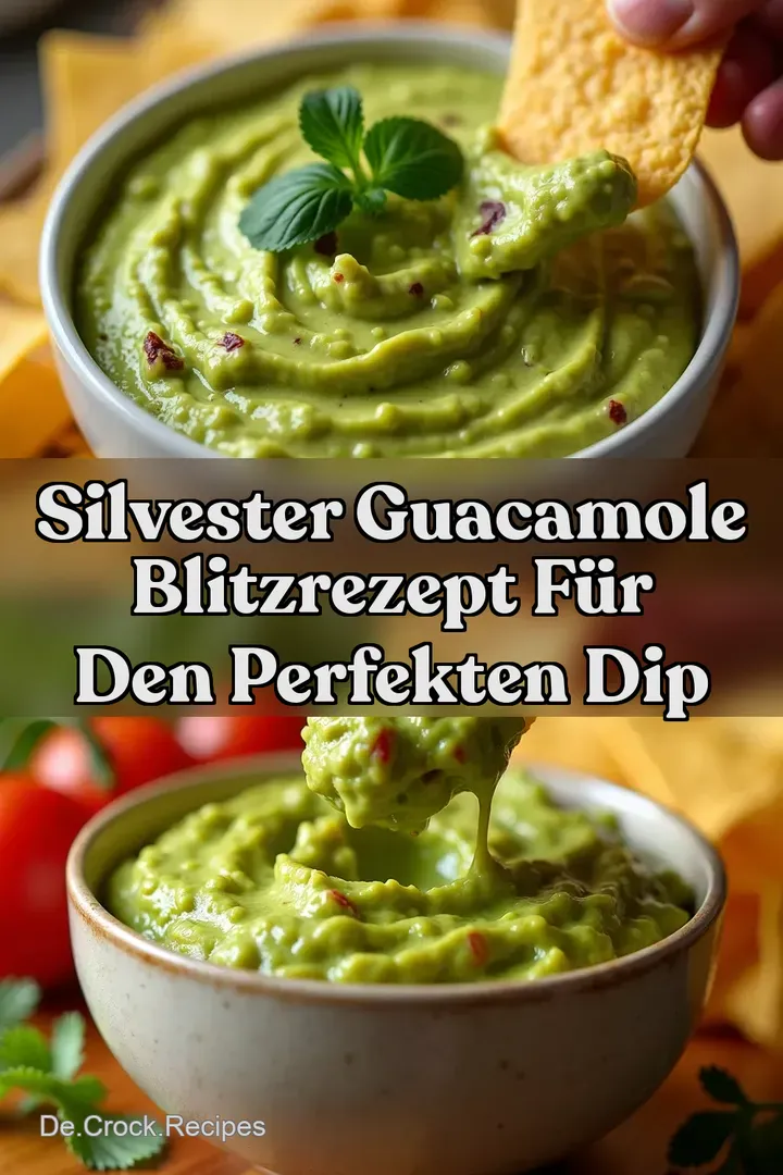Silvester Guacamole Blitzrezept f&uuml;r den perfekten Dip