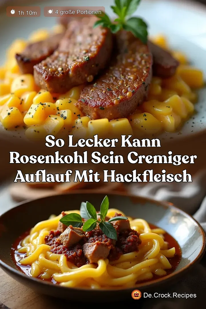 So lecker kann Rosenkohl sein Cremiger Auflauf mit Hackfleisch