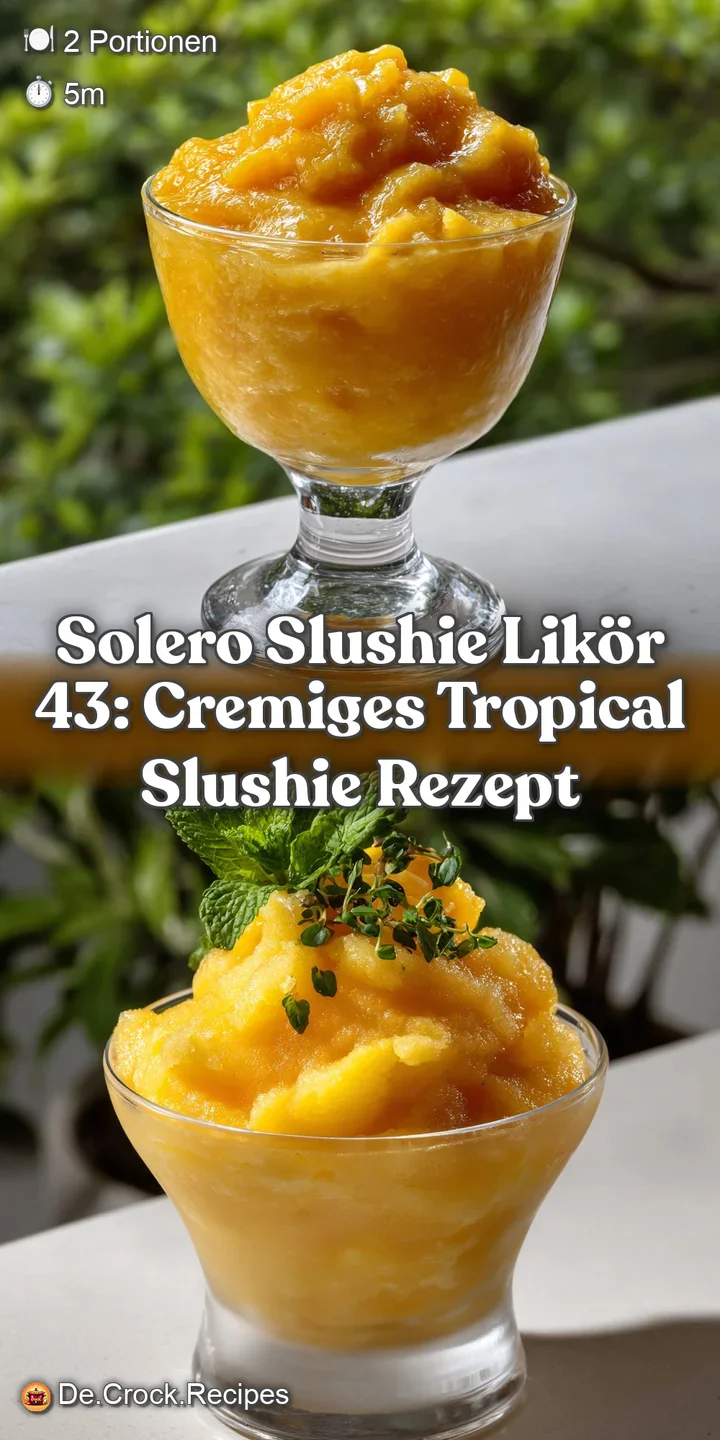 Solero Slushie Lik&ouml;r 43: Cremiges Tropical Slushie Rezept