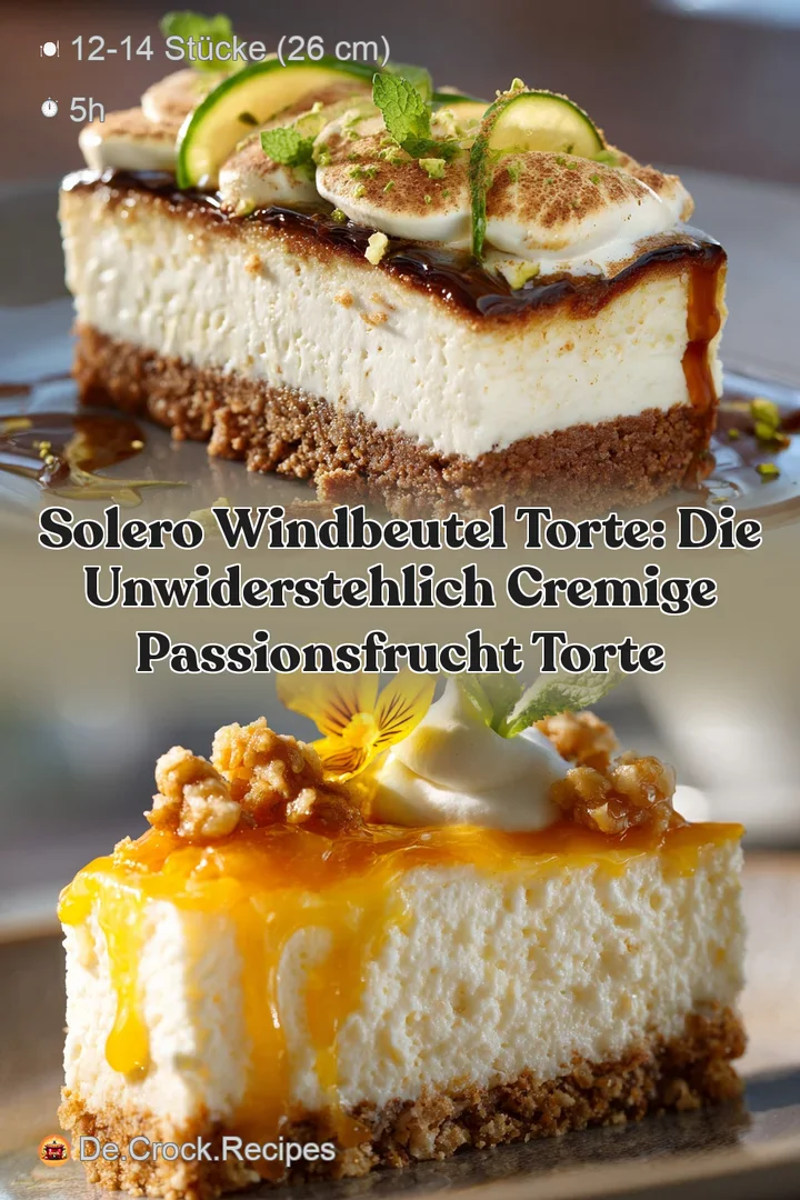 Solero Windbeutel Torte: Die unwiderstehlich cremige Passionsfrucht Torte
