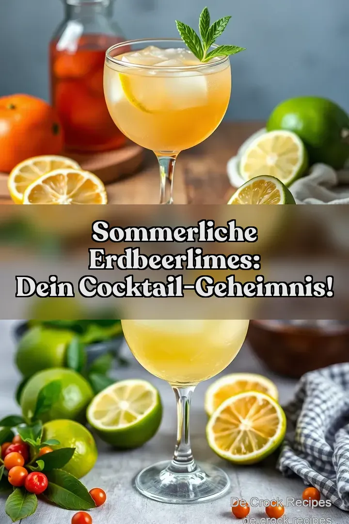 Sommerliche Erdbeerlimes: Dein Cocktail-Geheimnis!