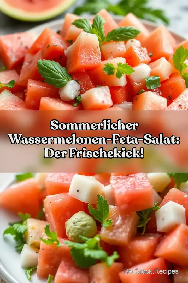 Sommerlicher Wassermelonen-Feta-Salat: Der Frischekick!