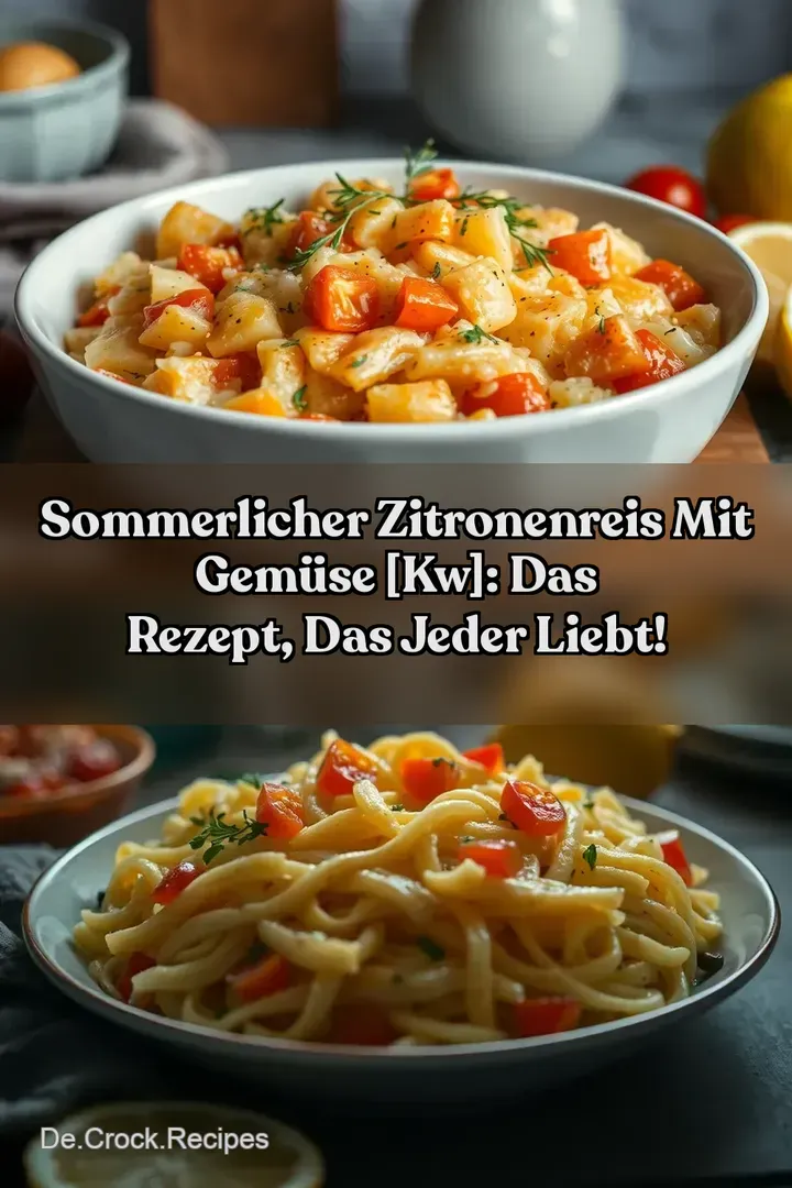 Sommerlicher Zitronenreis mit Gemüse [kw]: Das Rezept das jeder liebt!
