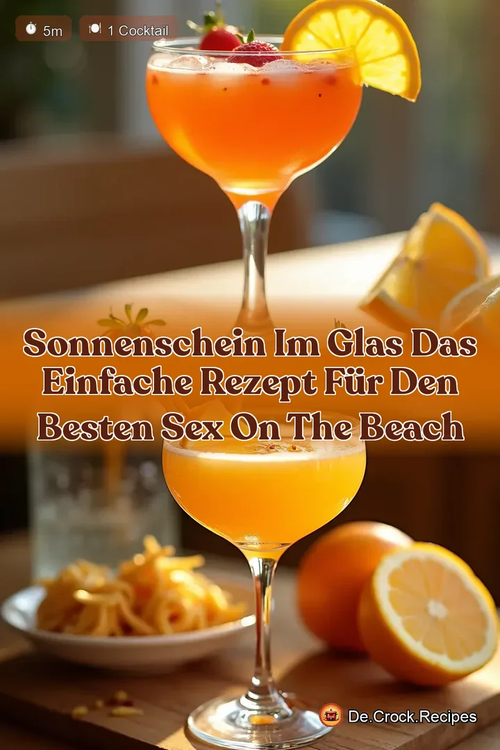 Sonnenschein im Glas Das einfache Rezept f&uuml;r den besten Sex on the Beach