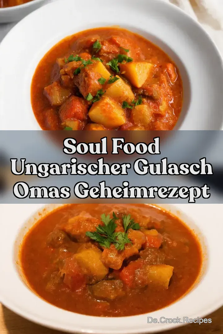 Soul Food Ungarischer Gulasch Omas Geheimrezept