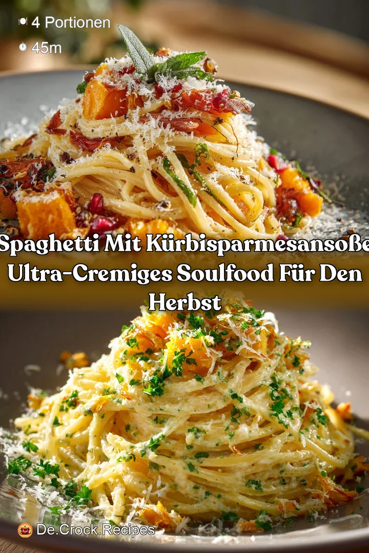 Spaghetti mit K&uuml;rbisParmesanSo&szlig;e Ultra-cremiges Soulfood f&uuml;r den Herbst