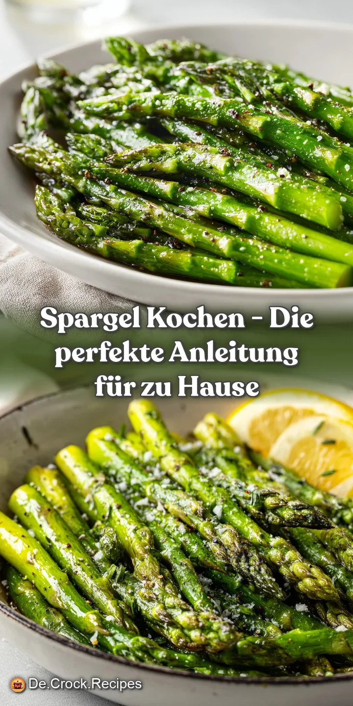 Close-up of plump, vibrant green asparagus tips with a hint of steam rising, showcasing freshness.