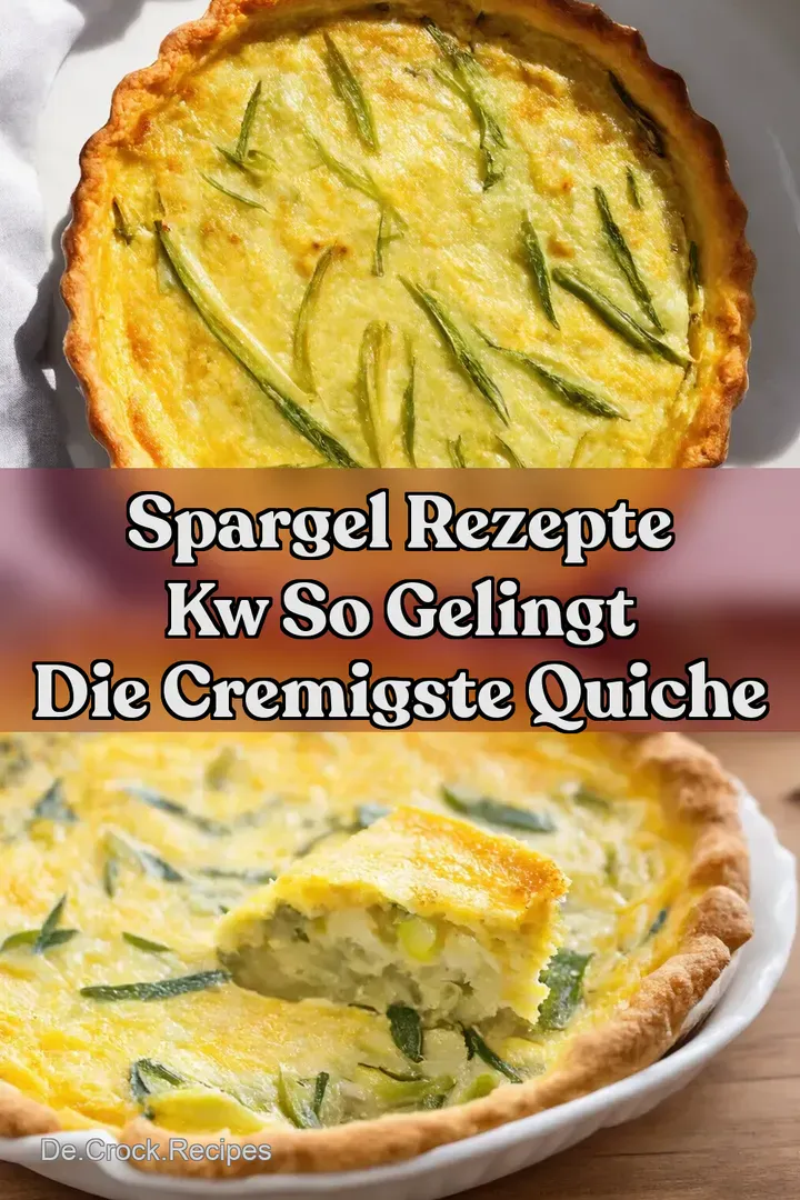 Spargel Rezepte kw So gelingt die cremigste Quiche