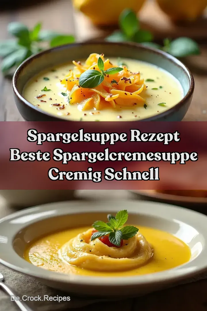 Spargelsuppe Rezept Beste Spargelcremesuppe Cremig Schnell