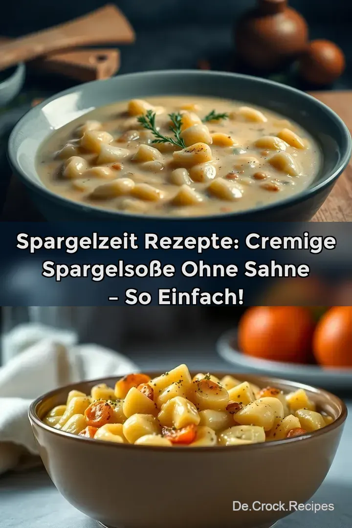 Spargelzeit Rezepte: Cremige Spargelsoße ohne Sahne – So Einfach!