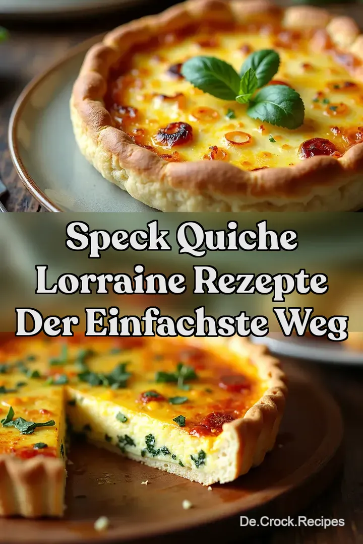 Speck Quiche Lorraine Rezepte Der Einfachste Weg