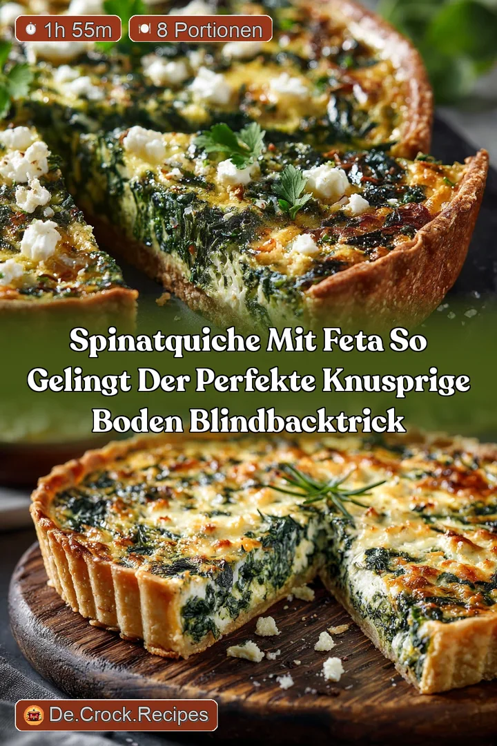 SpinatQuiche mit Feta So gelingt der perfekte knusprige Boden BlindbackTrick