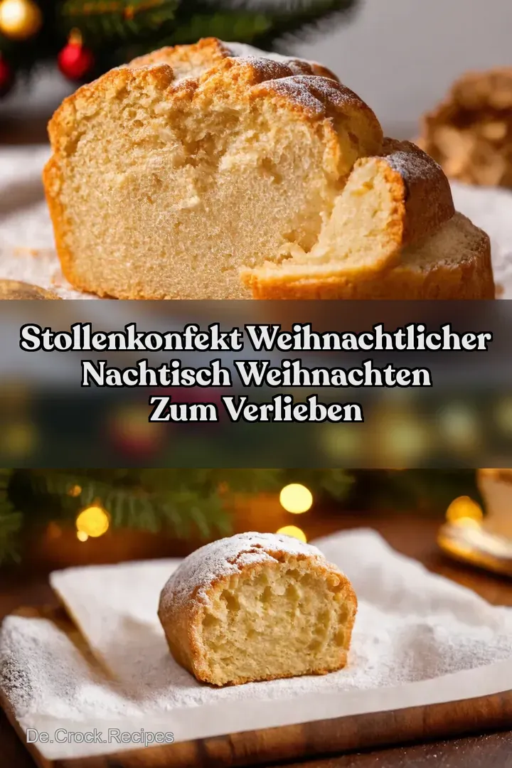 Stollenkonfekt Weihnachtlicher Nachtisch Weihnachten zum Verlieben