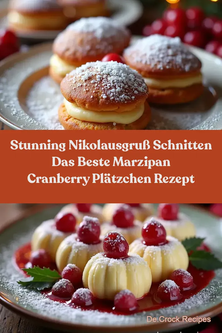 Stunning NikolausGru&szlig; Schnitten Das Beste Marzipan Cranberry Pl&auml;tzchen Rezept