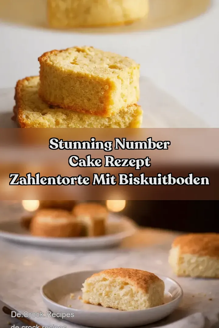 Stunning Number Cake Rezept Zahlentorte mit Biskuitboden