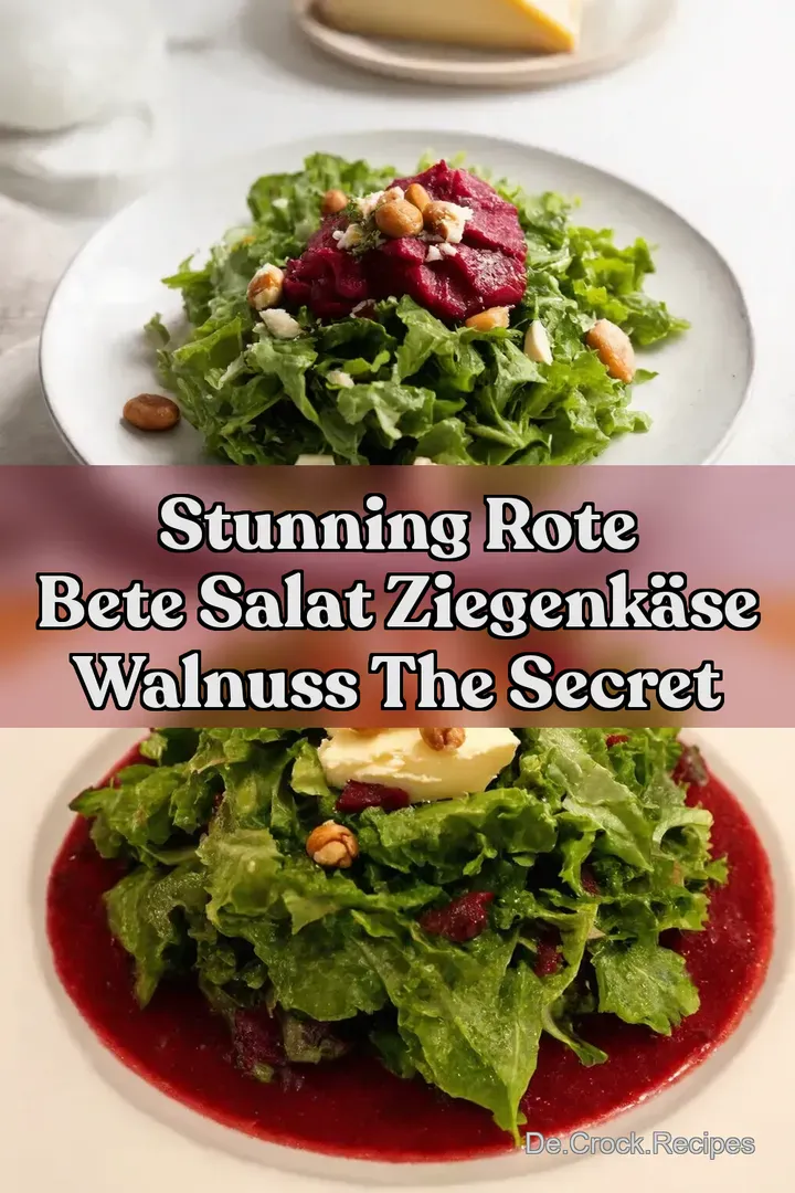 Stunning Rote Bete Salat Ziegenk&auml;se Walnuss The Secret