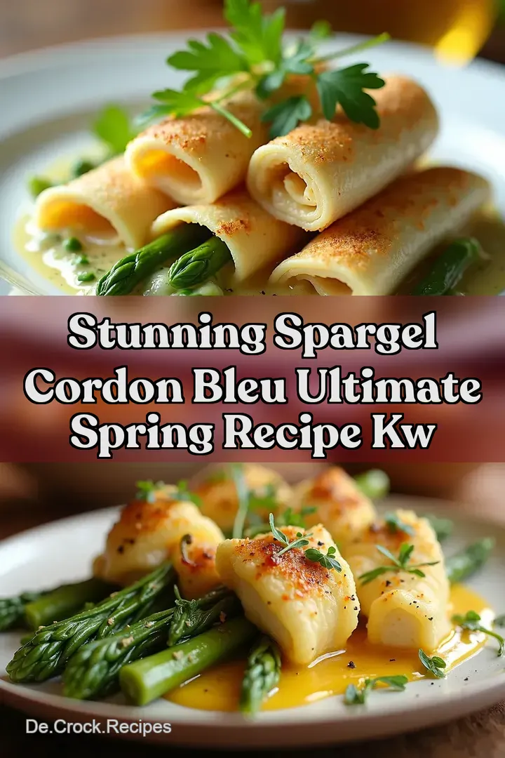 Stunning Spargel Cordon Bleu Ultimate Spring Recipe kw