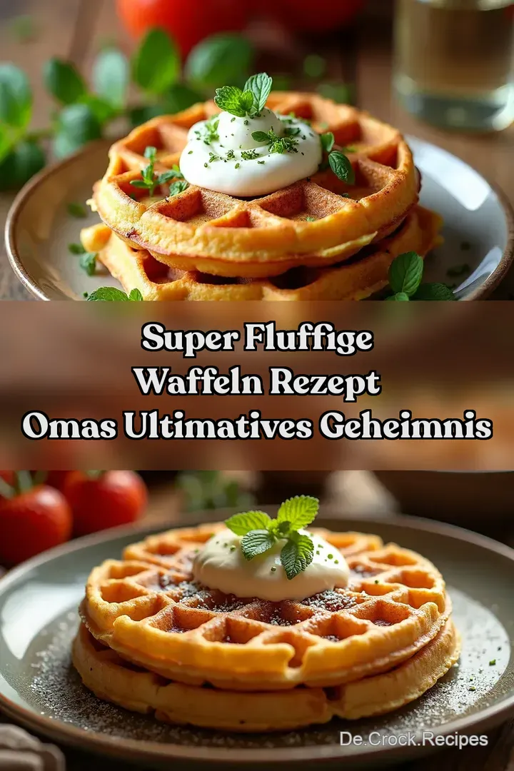 Super Fluffige Waffeln Rezept Omas Ultimatives Geheimnis