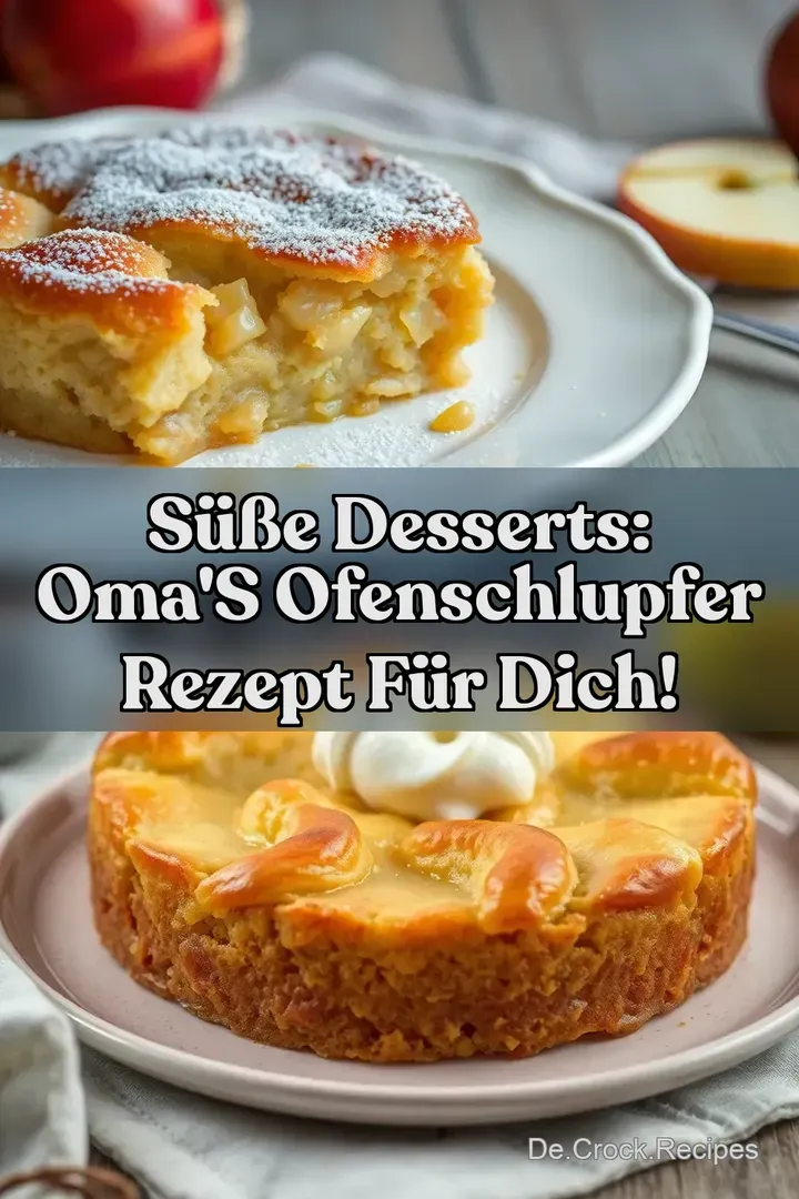 Süße Desserts: Oma&#039 s Ofenschlupfer Rezept für dich!