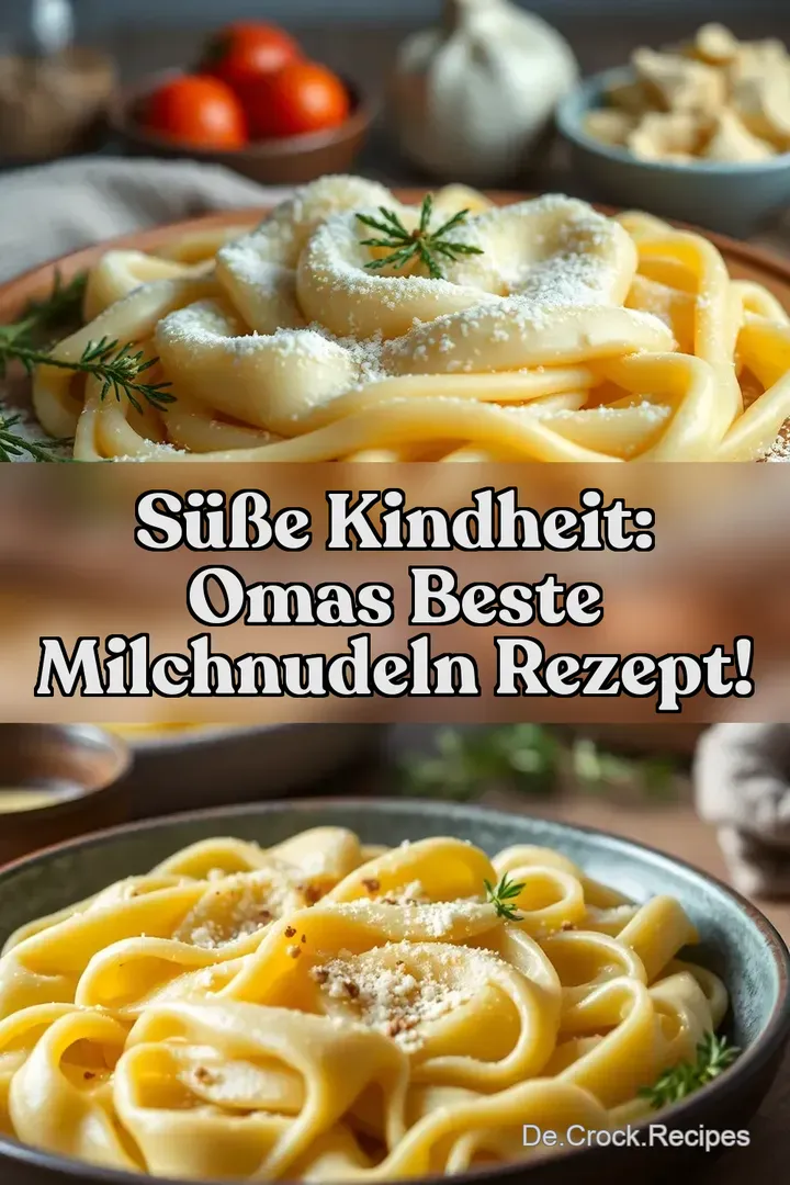 Süße Kindheit: Omas Beste Milchnudeln Rezept!