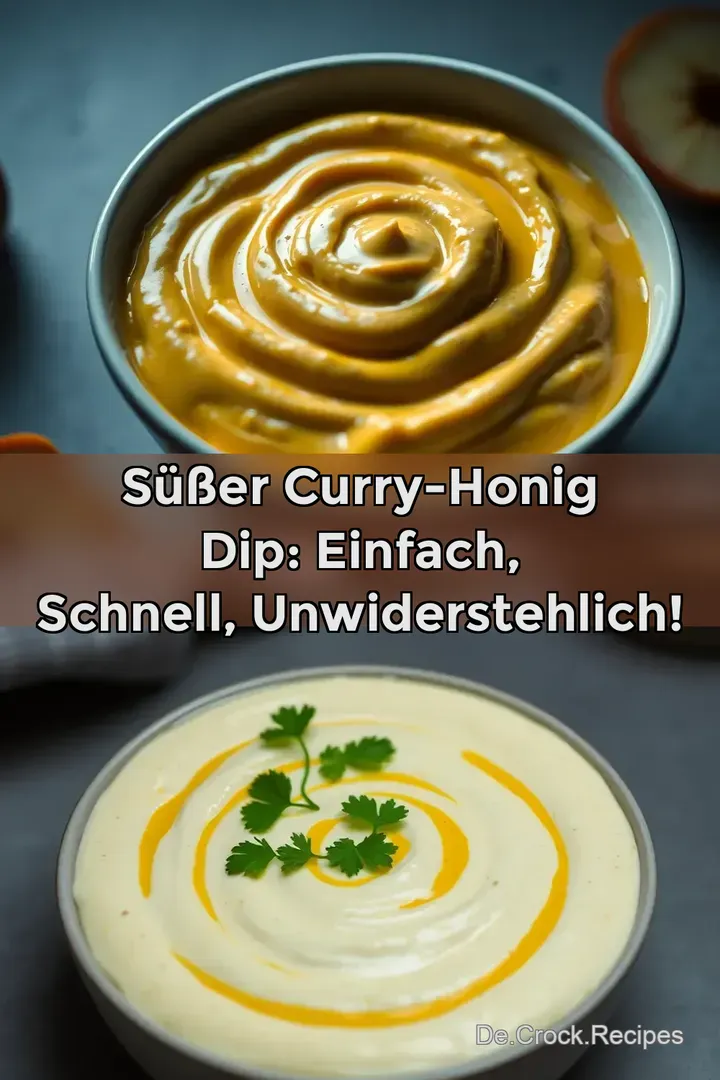 Süßer Curry-Honig Dip: Einfach schnell unwiderstehlich!