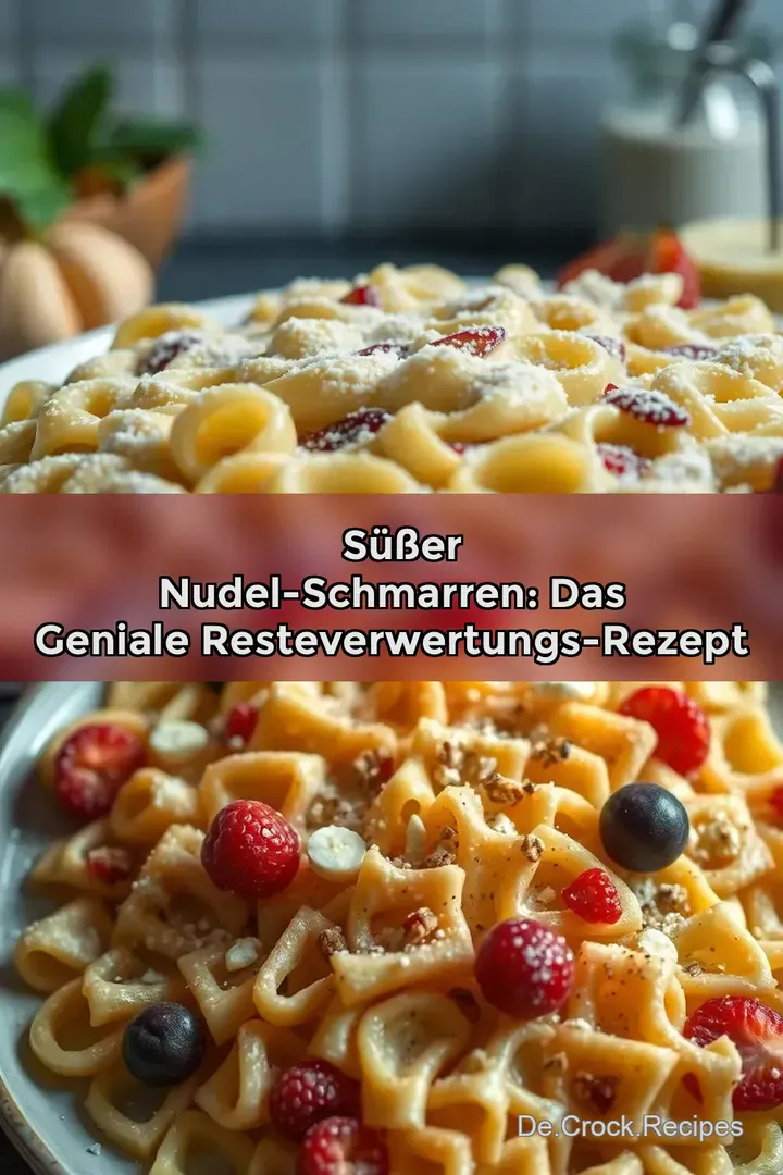😋 S&uuml;&szlig;er Nudel-Schmarren: Das Geniale Resteverwertungs-Rezept