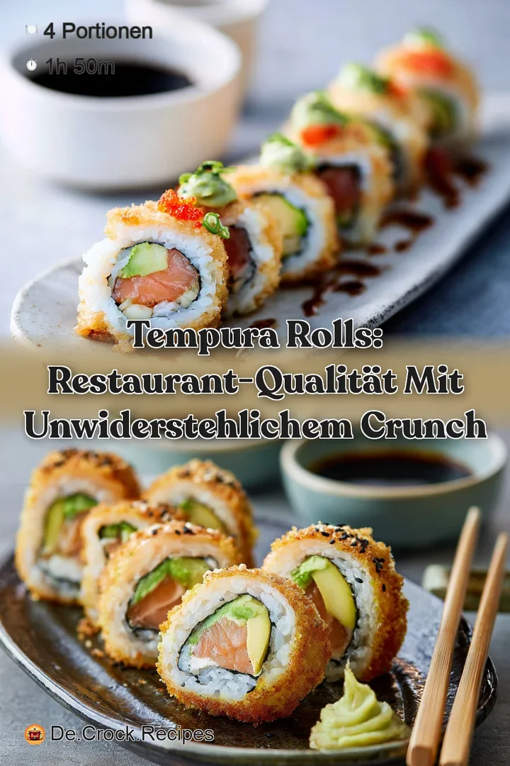 Tempura Rolls: Restaurant-Qualit&auml;t mit unwiderstehlichem Crunch