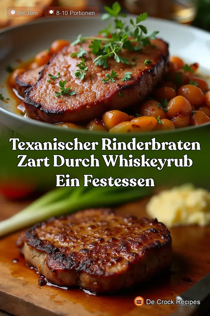 Texanischer Rinderbraten Zart durch WhiskeyRub Ein Festessen