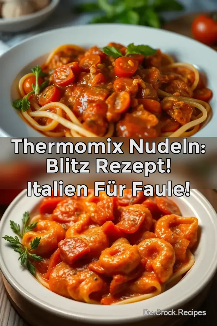 Thermomix Nudeln: Blitz Rezept! Italien für Faule!