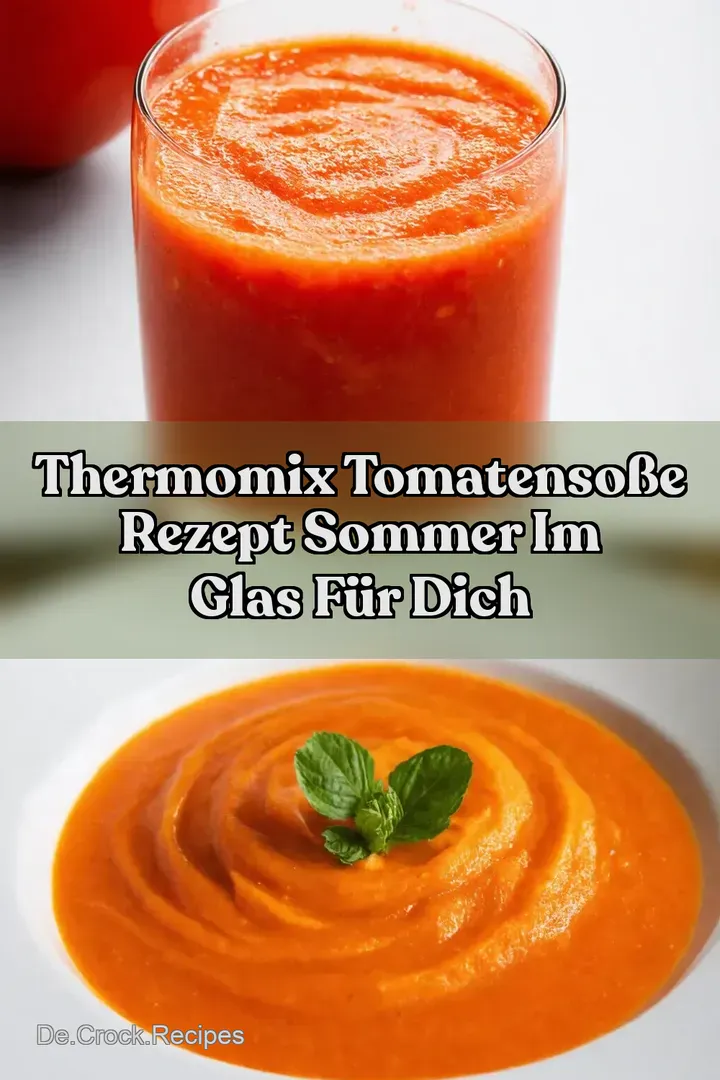 Thermomix Tomatenso&szlig;e Rezept Sommer im Glas f&uuml;r Dich
