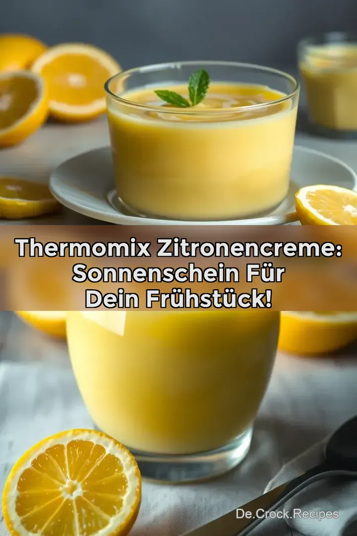 Thermomix Zitronencreme: Sonnenschein für dein Frühstück!