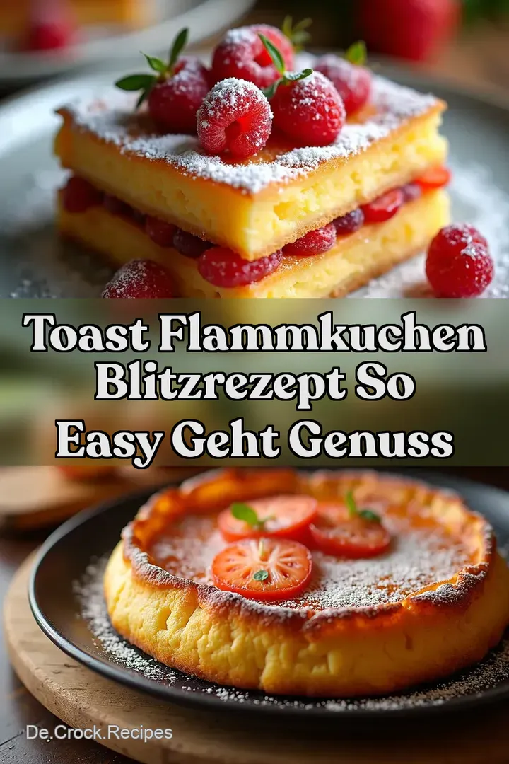 Toast Flammkuchen Blitzrezept So easy geht Genuss