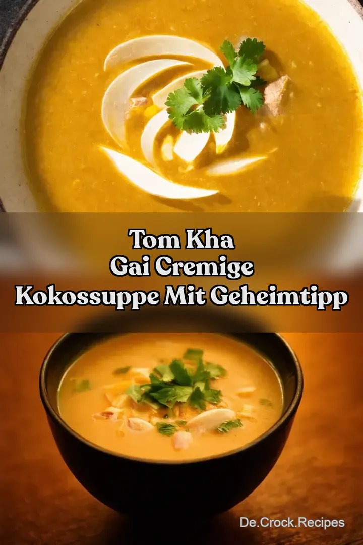 Tom Kha Gai Cremige Kokossuppe mit Geheimtipp