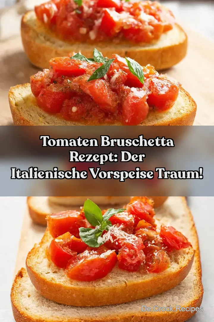Tomaten Bruschetta Rezept: Der Italienische Vorspeise Traum!