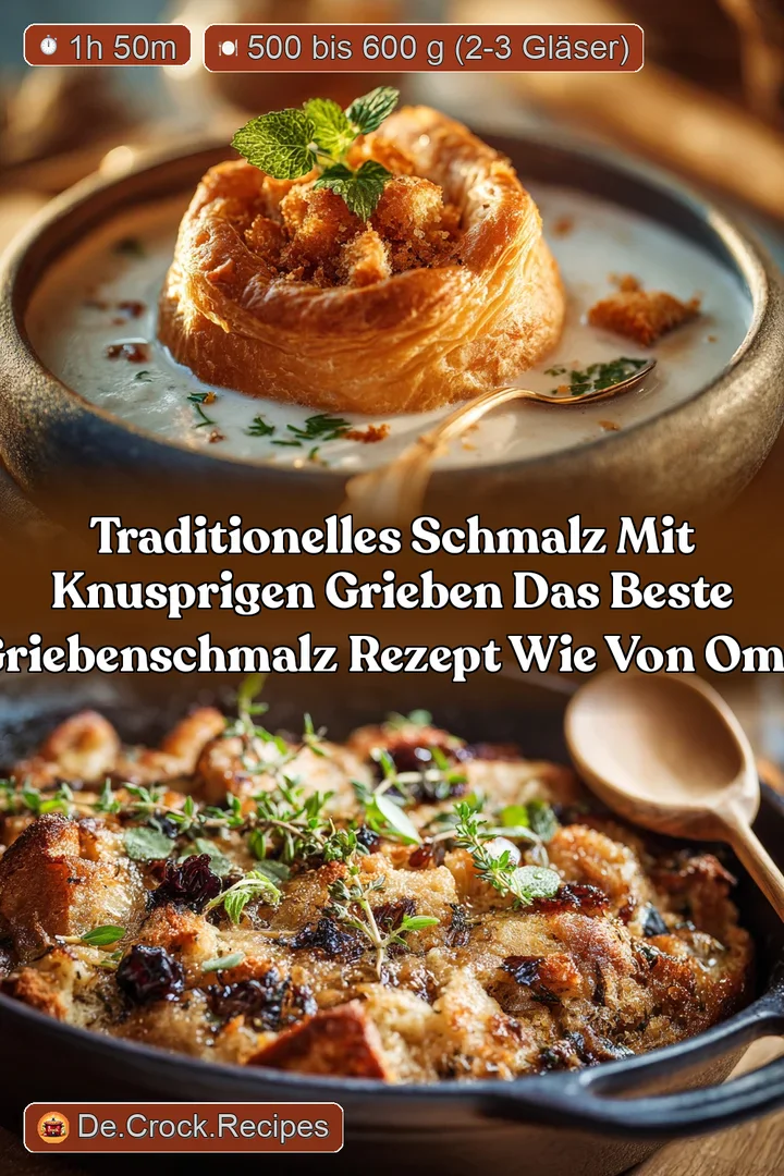 Traditionelles Schmalz mit knusprigen Grieben Das beste Griebenschmalz Rezept wie von Oma