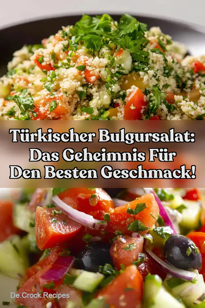 Türkischer Bulgursalat: Das Geheimnis für den besten Geschmack!