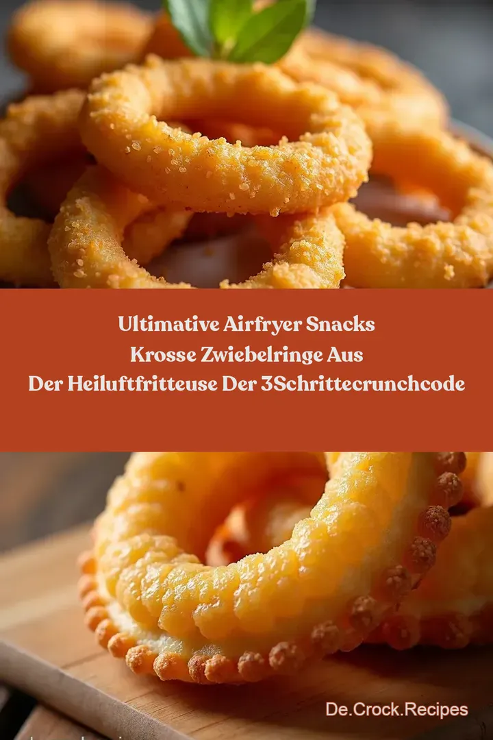 Ultimative Airfryer Snacks Krosse Zwiebelringe aus der Heiluftfritteuse Der 3SchritteCrunchCode