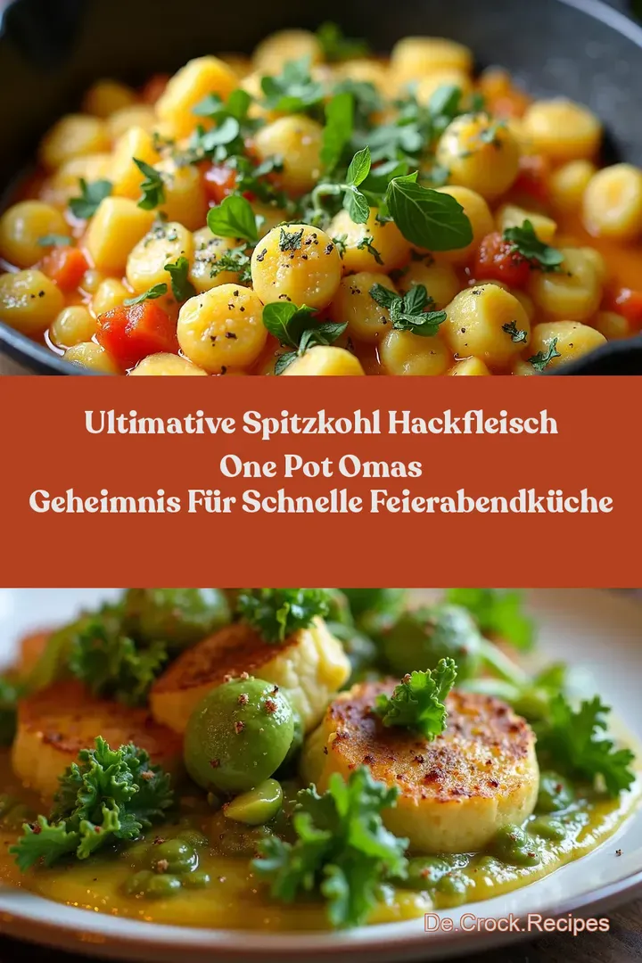 Ultimative Spitzkohl Hackfleisch One Pot Omas Geheimnis f&uuml;r Schnelle Feierabendk&uuml;che