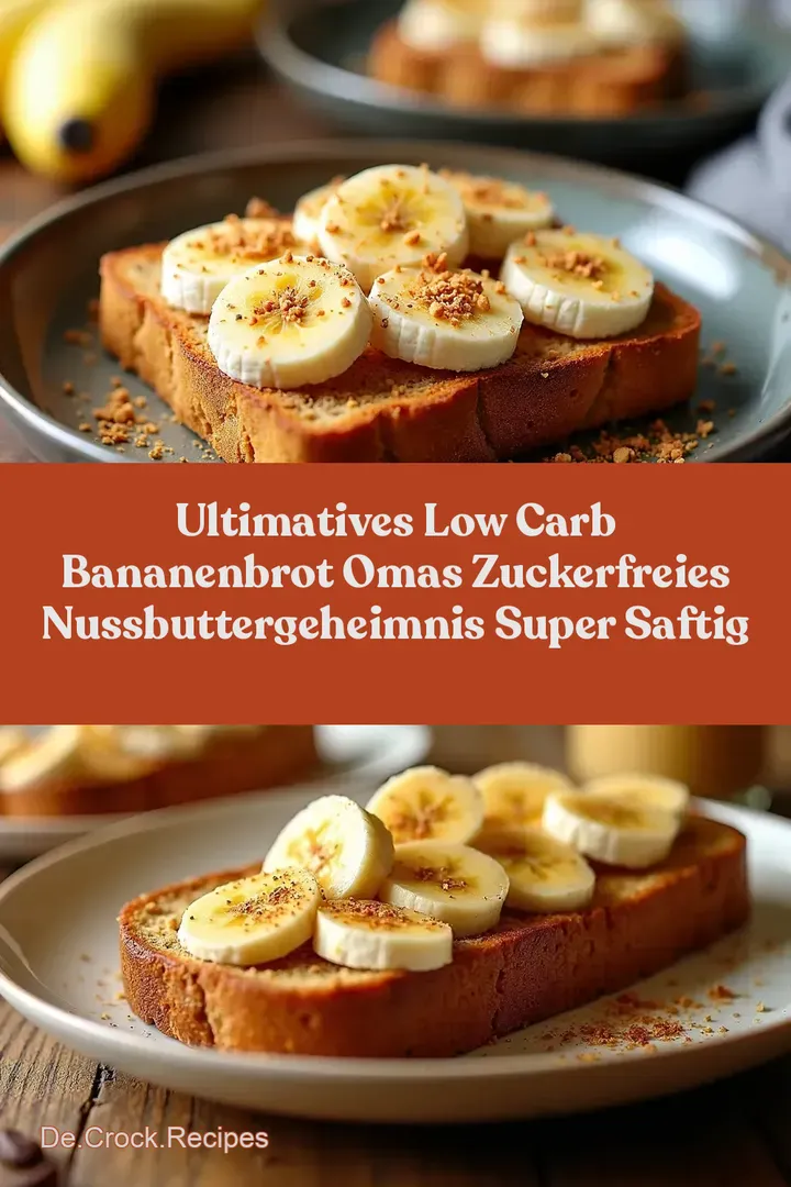 ULTIMATIVES Low Carb Bananenbrot Omas Zuckerfreies NussbutterGeheimnis Super Saftig
