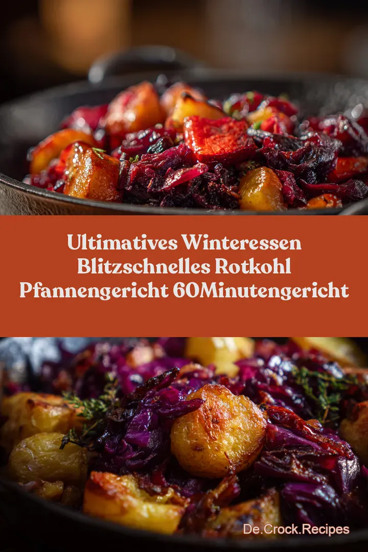 Ultimatives Winteressen Blitzschnelles Rotkohl Pfannengericht 60MinutenGericht