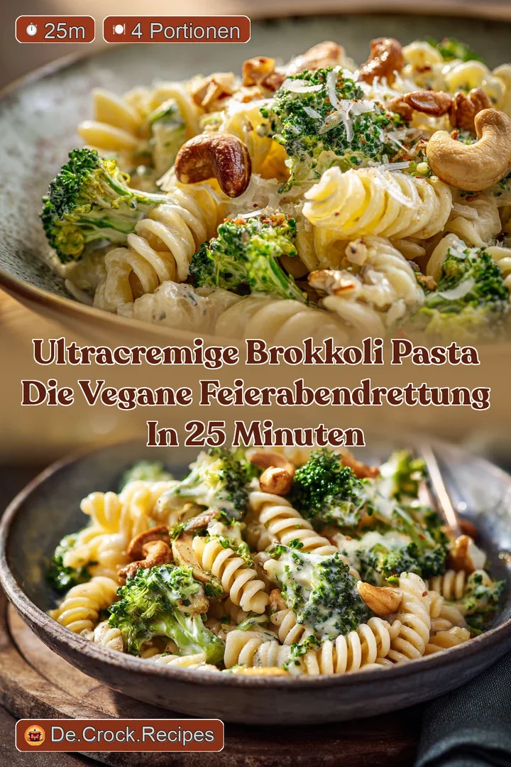 UltraCremige Brokkoli Pasta Die vegane FeierabendRettung in 25 Minuten