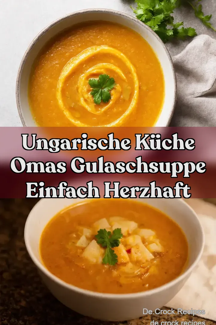 Ungarische K&uuml;che Omas Gulaschsuppe Einfach Herzhaft