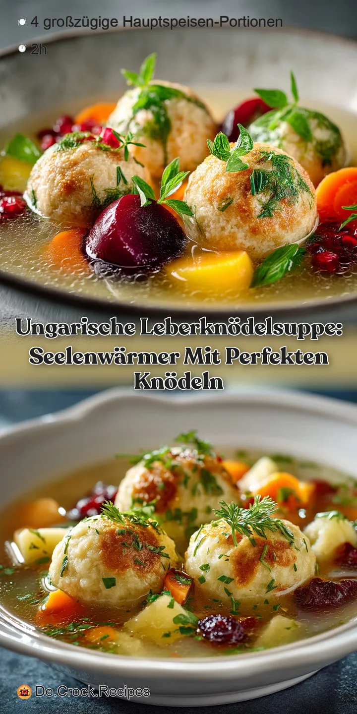 Ungarische Leberkn&ouml;delsuppe: Seelenw&auml;rmer mit perfekten Kn&ouml;deln