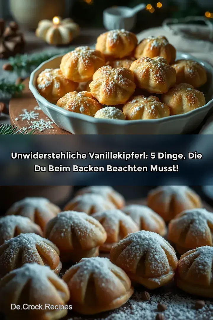 Unwiderstehliche Vanillekipferl: 5 Dinge die du beim Backen beachten musst!