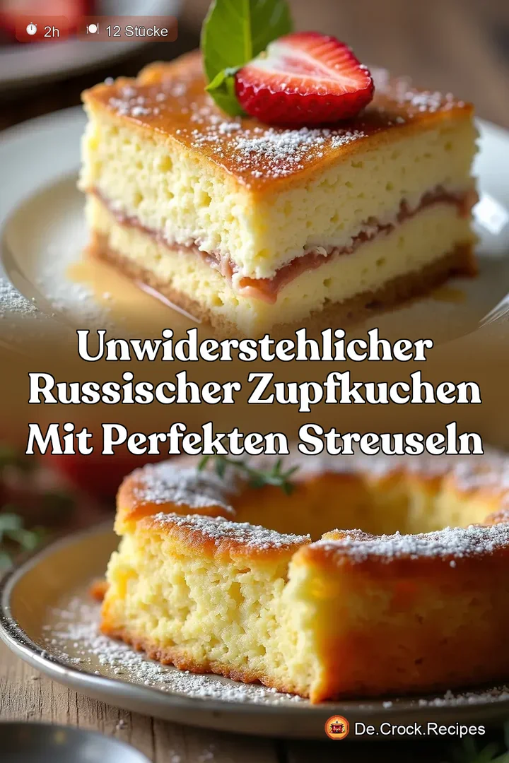 Unwiderstehlicher Russischer Zupfkuchen mit perfekten Streuseln