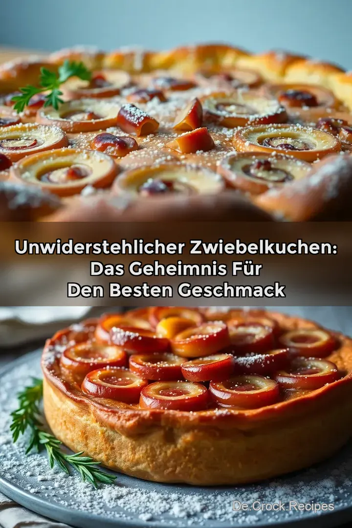 Unwiderstehlicher Zwiebelkuchen: Das Geheimnis f&uuml;r den besten Geschmack