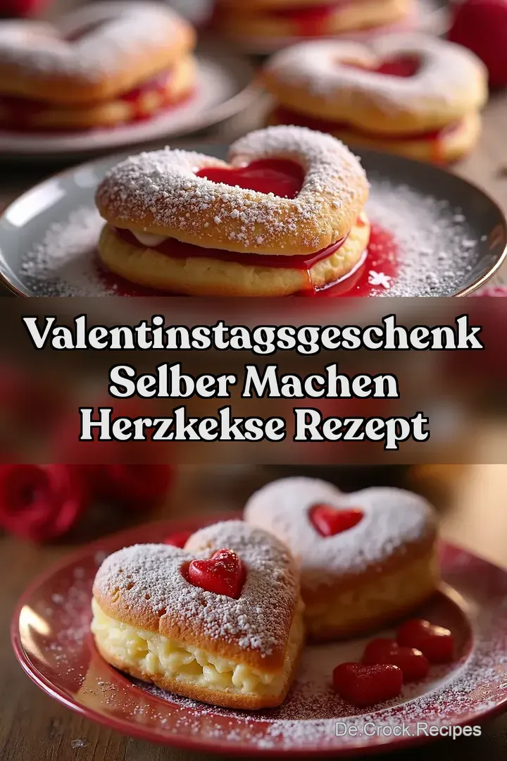 Valentinstagsgeschenk selber machen Herzkekse Rezept