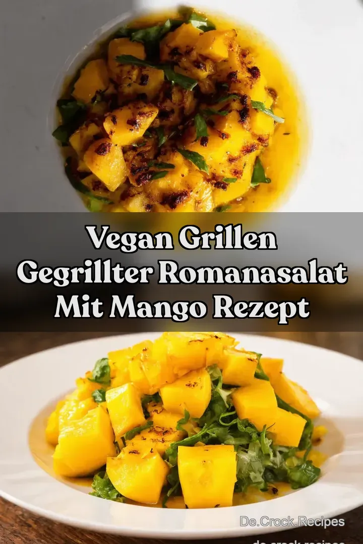 Vegan Grillen Gegrillter Romanasalat mit Mango Rezept